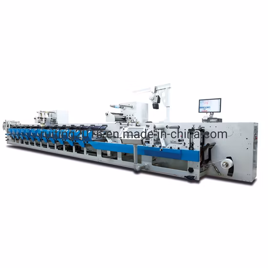 Rtyt-420 Sale Colourful Paper Flexographic Printer Self Adhesive Label in Line Plastic Film 3 Color Flexo Printing Machine with Cold Foil Laminating