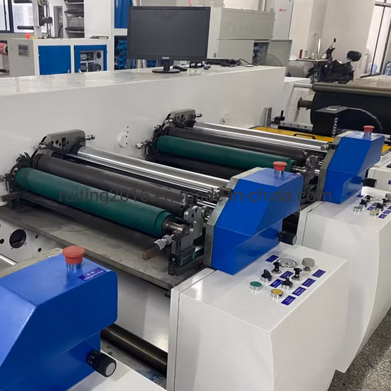 Rtyt-420 Sale Colourful Paper Flexographic Printer Self Adhesive Label in Line Plastic Film 3 Color Flexo Printing Machine with Cold Foil Laminating